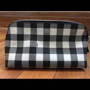 Gingham Coach Cosmetic Bag